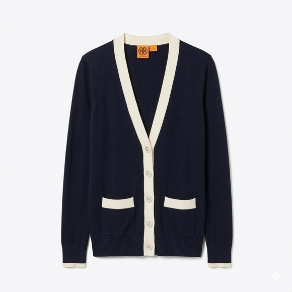 Tory Burch Sweaters - Tory Burch Simone Cardigan Navy SOLD